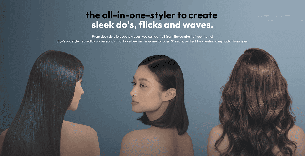 the all-in-one-styler to create sleek do's, flicks and waves.