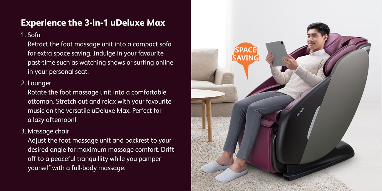 Experience the 3-in-1 uDeluxe Max