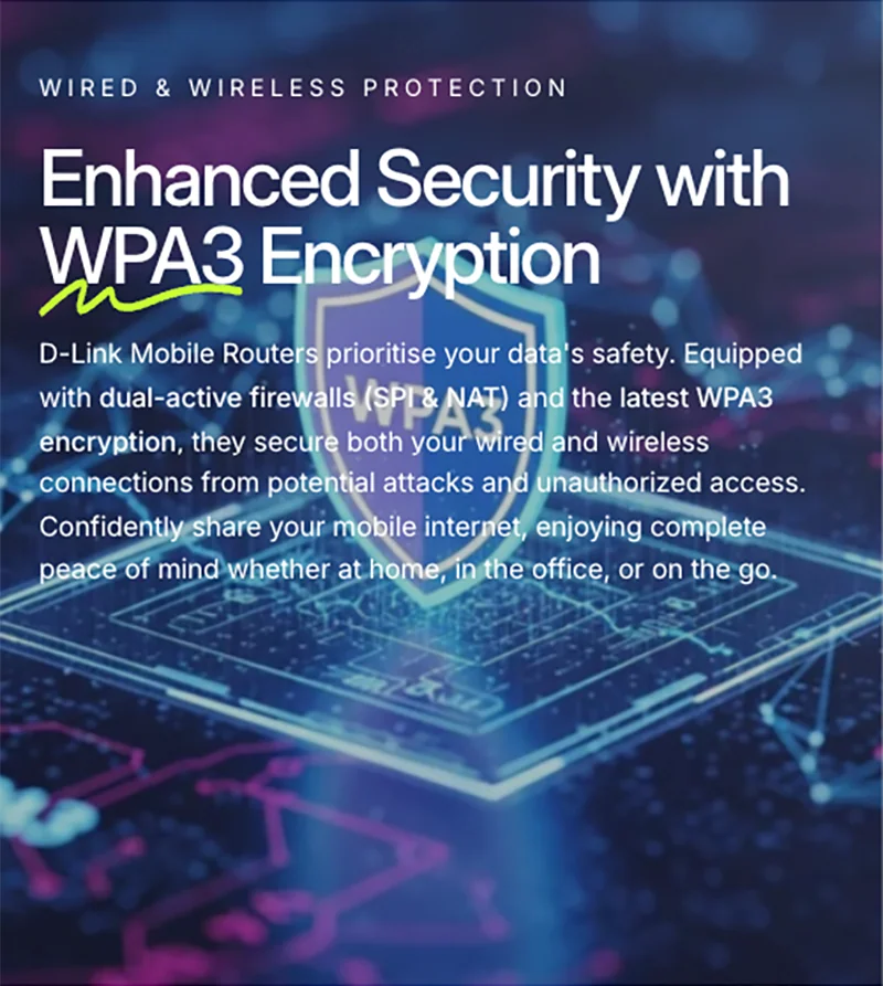 Enhanced Security with WPA3 Encryption