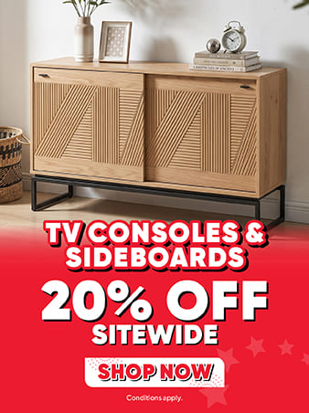 TV consoles and sideboard 20% off