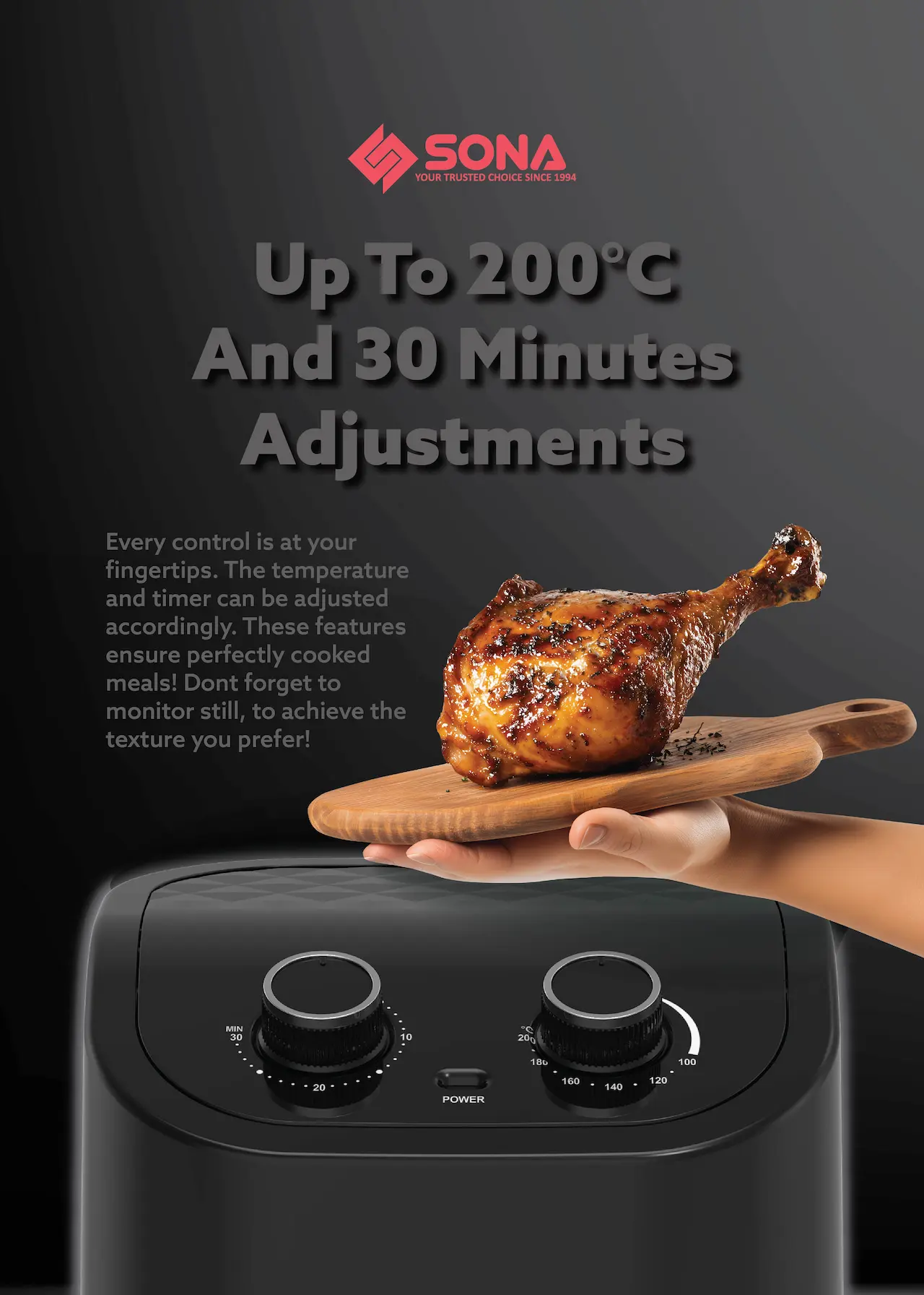 Up To 200°C And 30 Minutes Adjustments