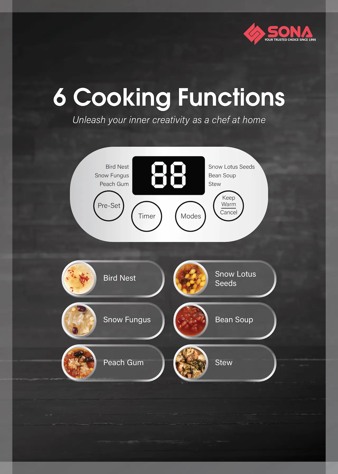 6 Cooking Functions