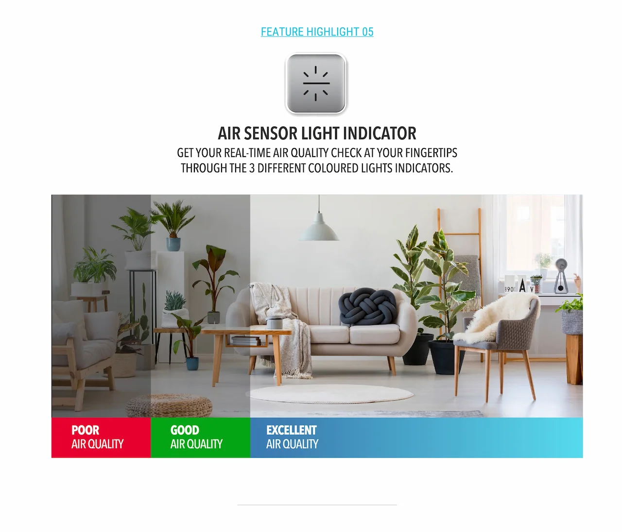 AIR SENSOR LIGHT INDICATOR