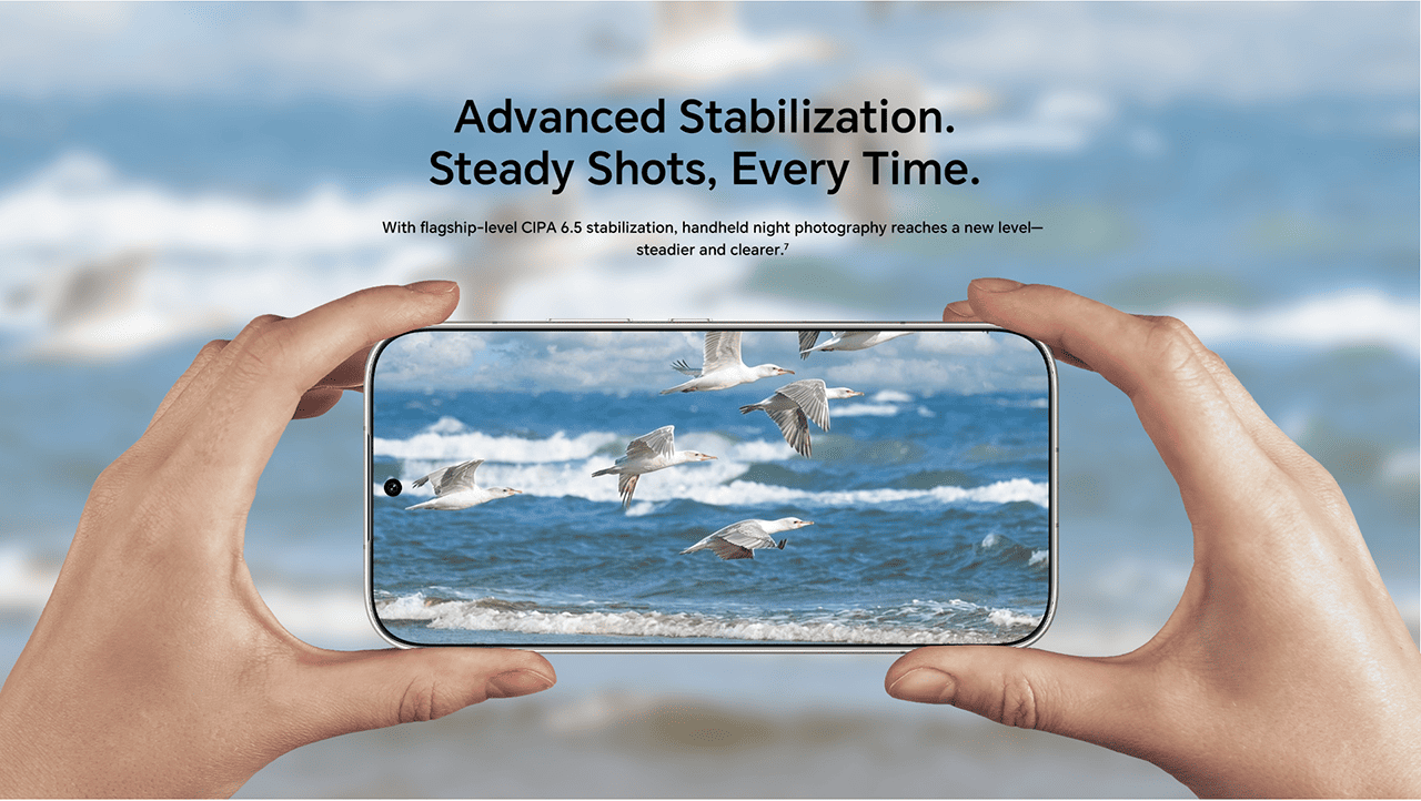 Advanced Stabilization. Steady Shots, Every Time.