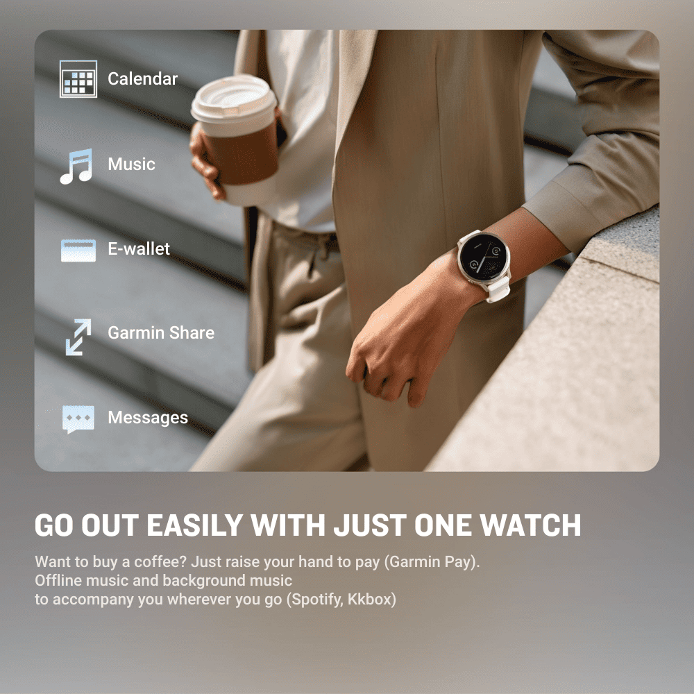 GO OUT EASILY WITH JUST ONE WATCH