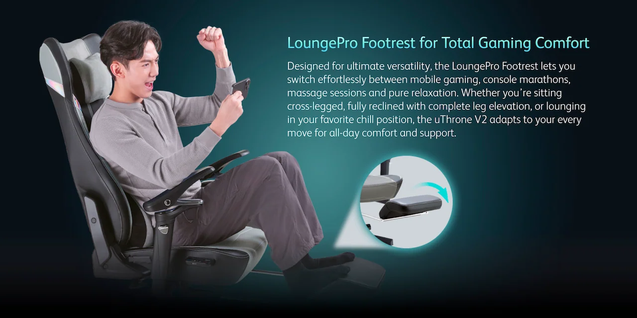 LoungePro Footrest for Total Gaming Comfort