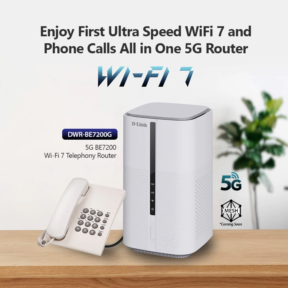 Enjoy First Ultra Speed WiFi 7 and Phone Calls All in One 5G Router