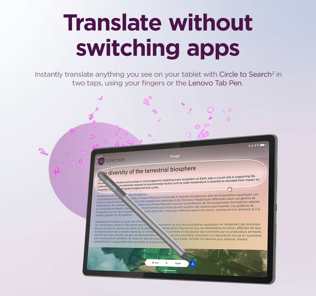 Translate without switching apps