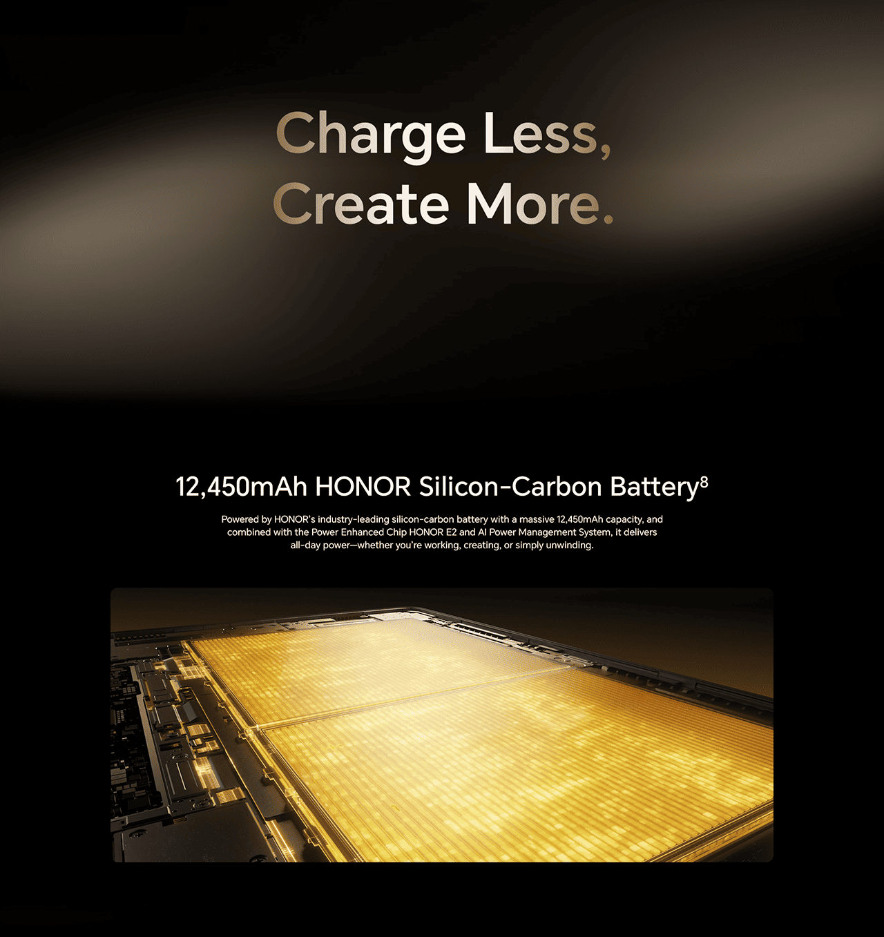 Charge Less, Create More.
