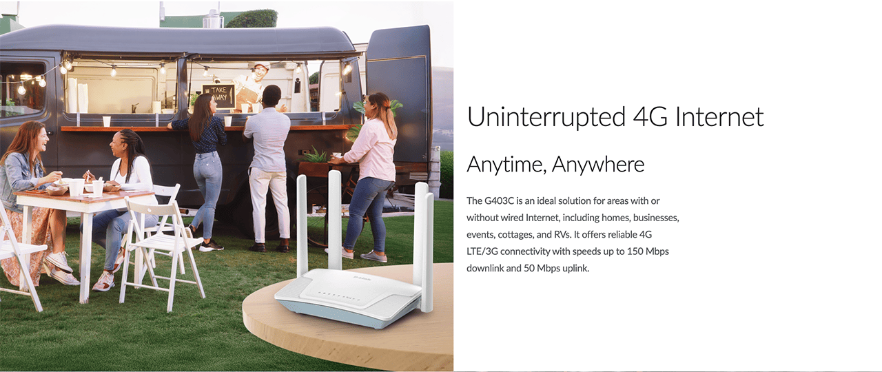 Uninterrupted 4G Internet Anytime, Anywhere