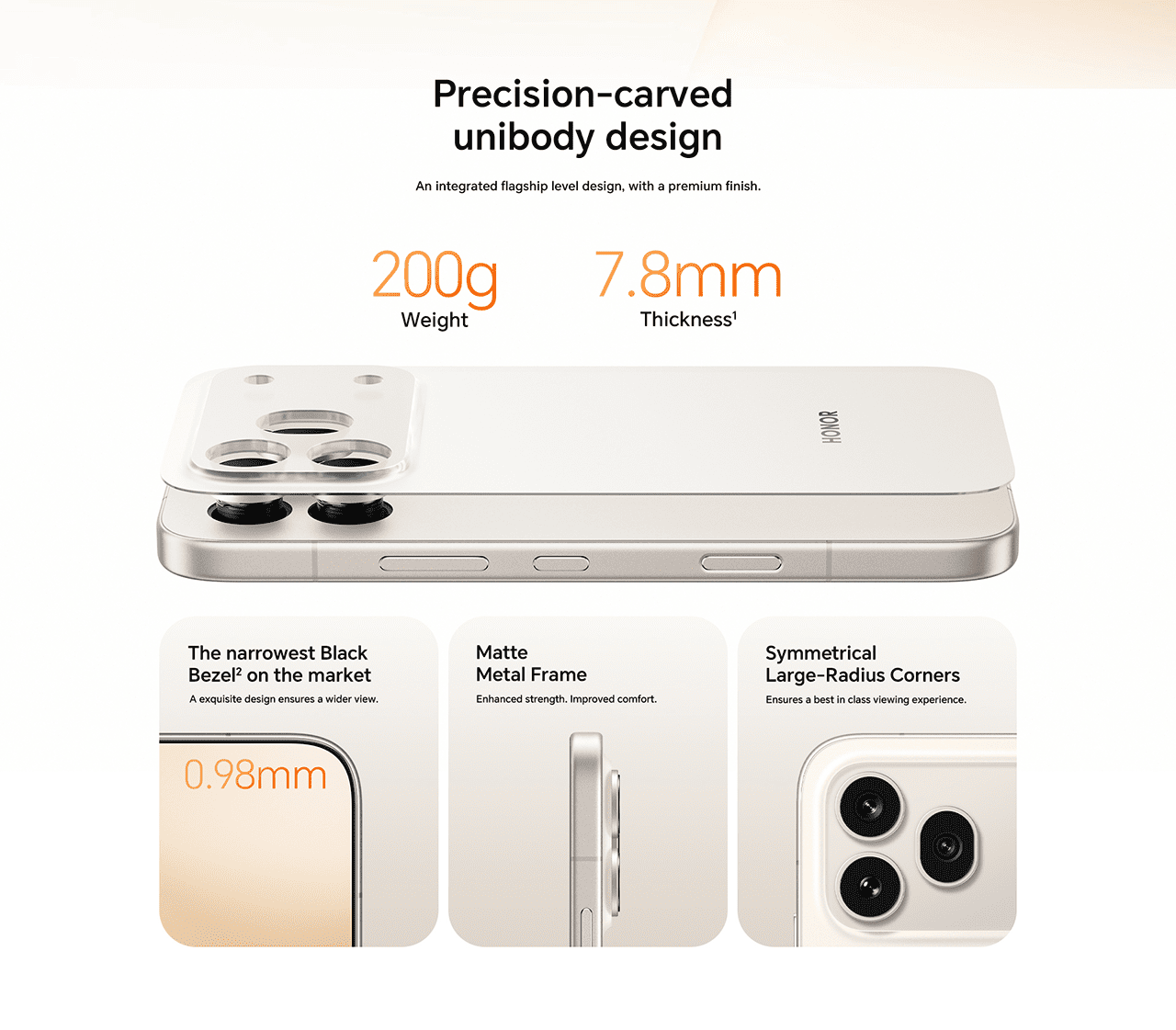 Precision-carved unibody design