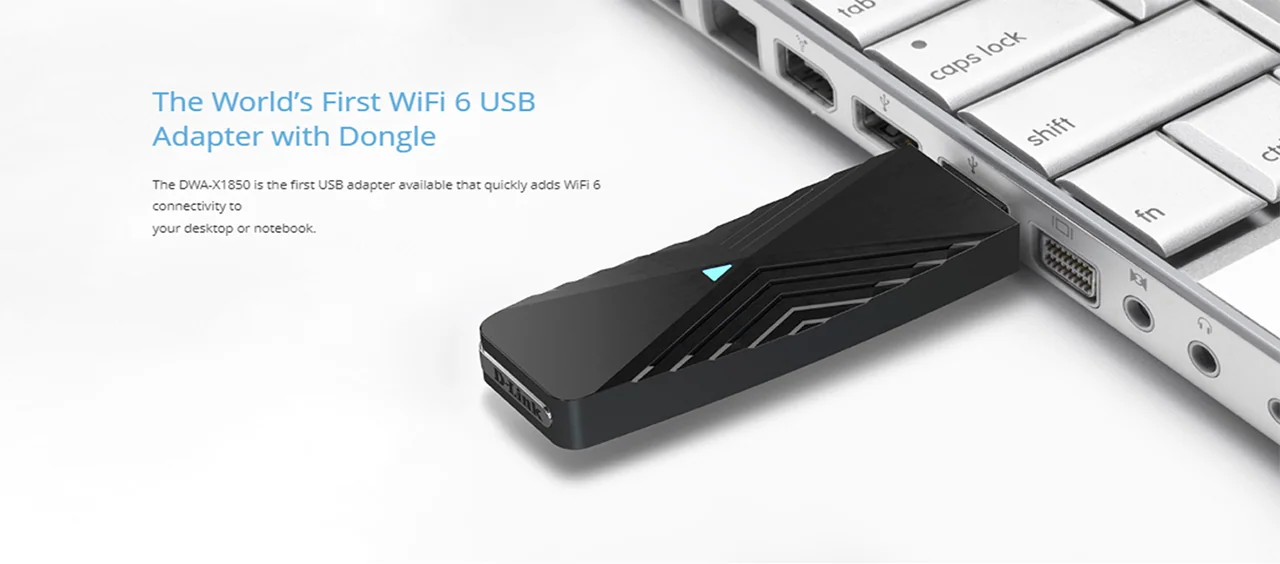 The World's First WiFi 6 USB Adapter with Dongle
