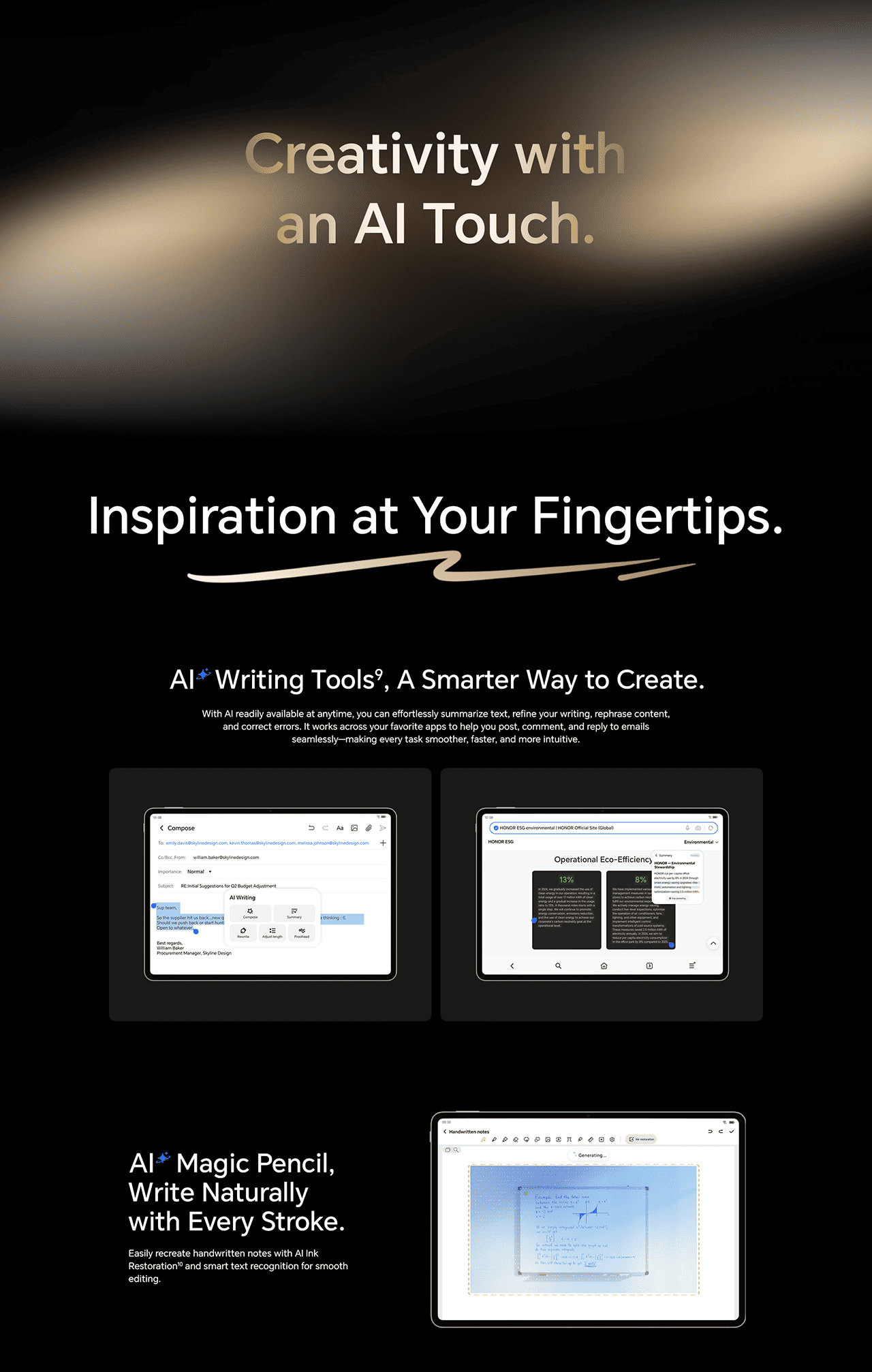 Creativity with an Al Touch.