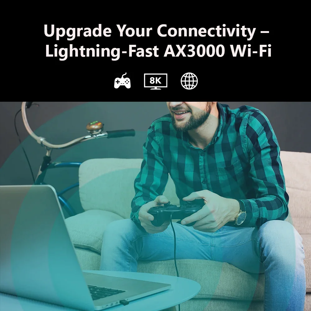Upgrade Your Connectivity - Lightning-Fast AX3000 Wi-Fi